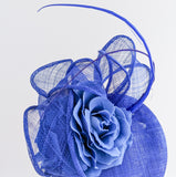 Royal cobalt blue flower fascinator hat Royal cobalt blue flower fascinator hat