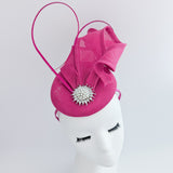 Fuchsia pink pearl fascinator hat Fuchsia pink pearl fascinator hat