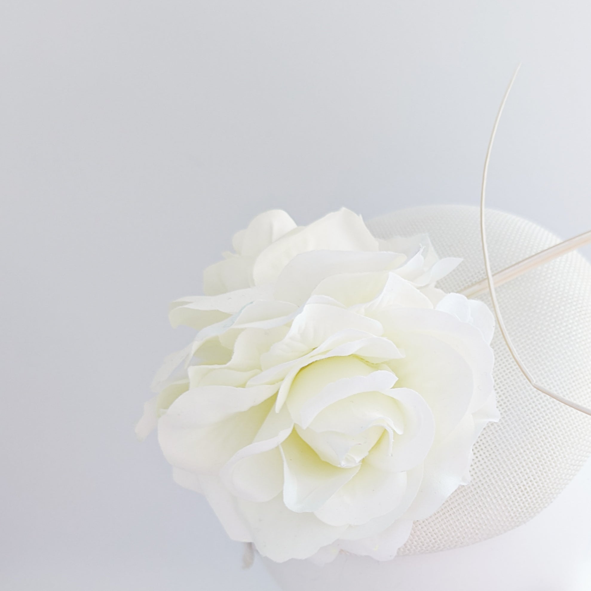 Cream rose flower fascinator hat Cream rose flower fascinator hat