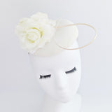 Cream rose flower fascinator hat Cream rose flower fascinator hat