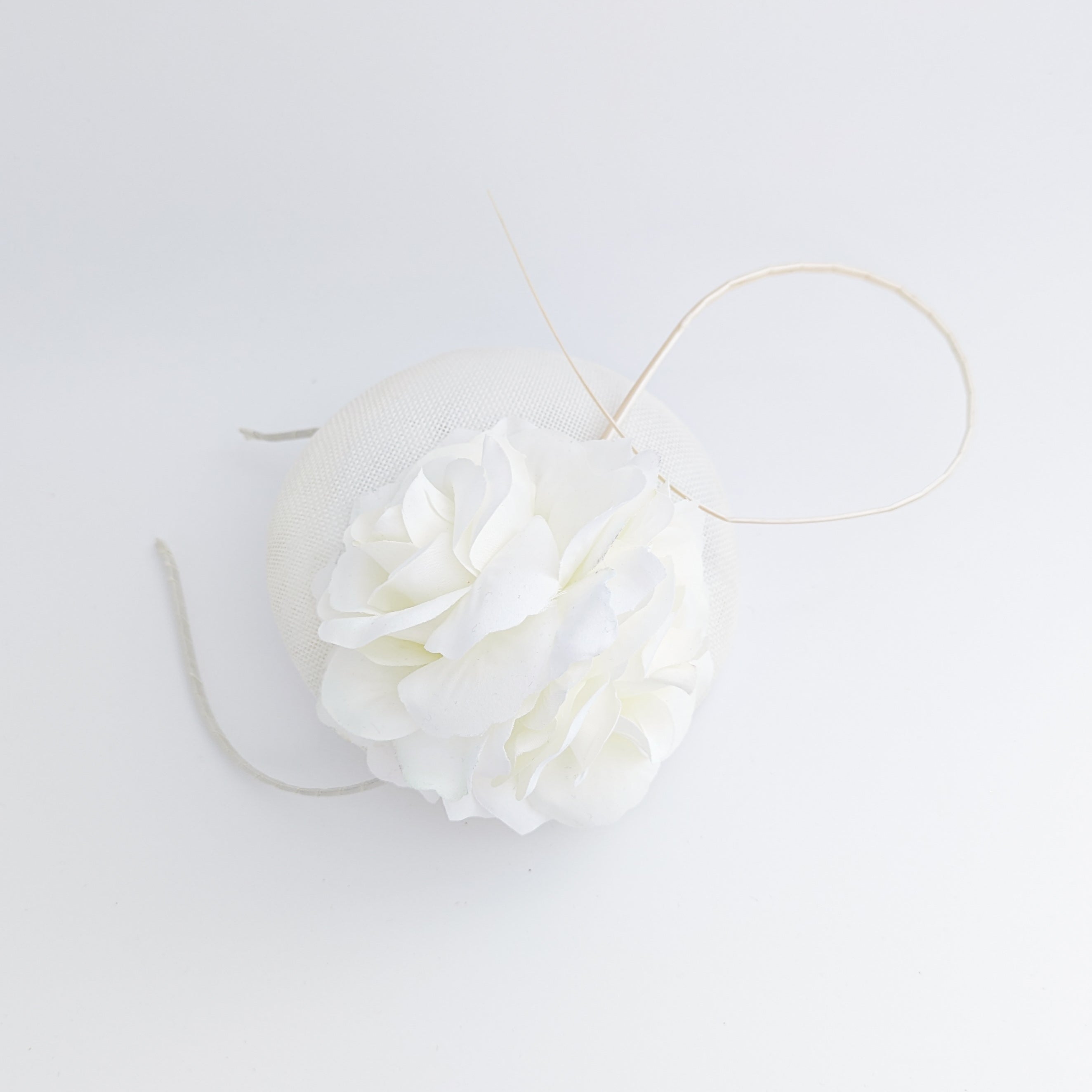 Cream rose flower fascinator hat Cream rose flower fascinator hat