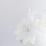 Cream feather flower fascinator hat Cream feather flower fascinator hat