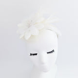 Cream feather flower fascinator hat Cream feather flower fascinator hat