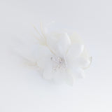 Cream feather flower fascinator hat Cream feather flower fascinator hat
