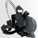 Cappello fascinator ad anello a spirale nero Cappello fascinator ad anello a spirale nero