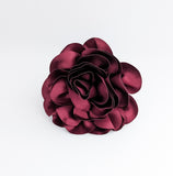 Cappello grande fascinator rosa satinato bordeaux Cappello grande fascinator rosa satinato bordeaux