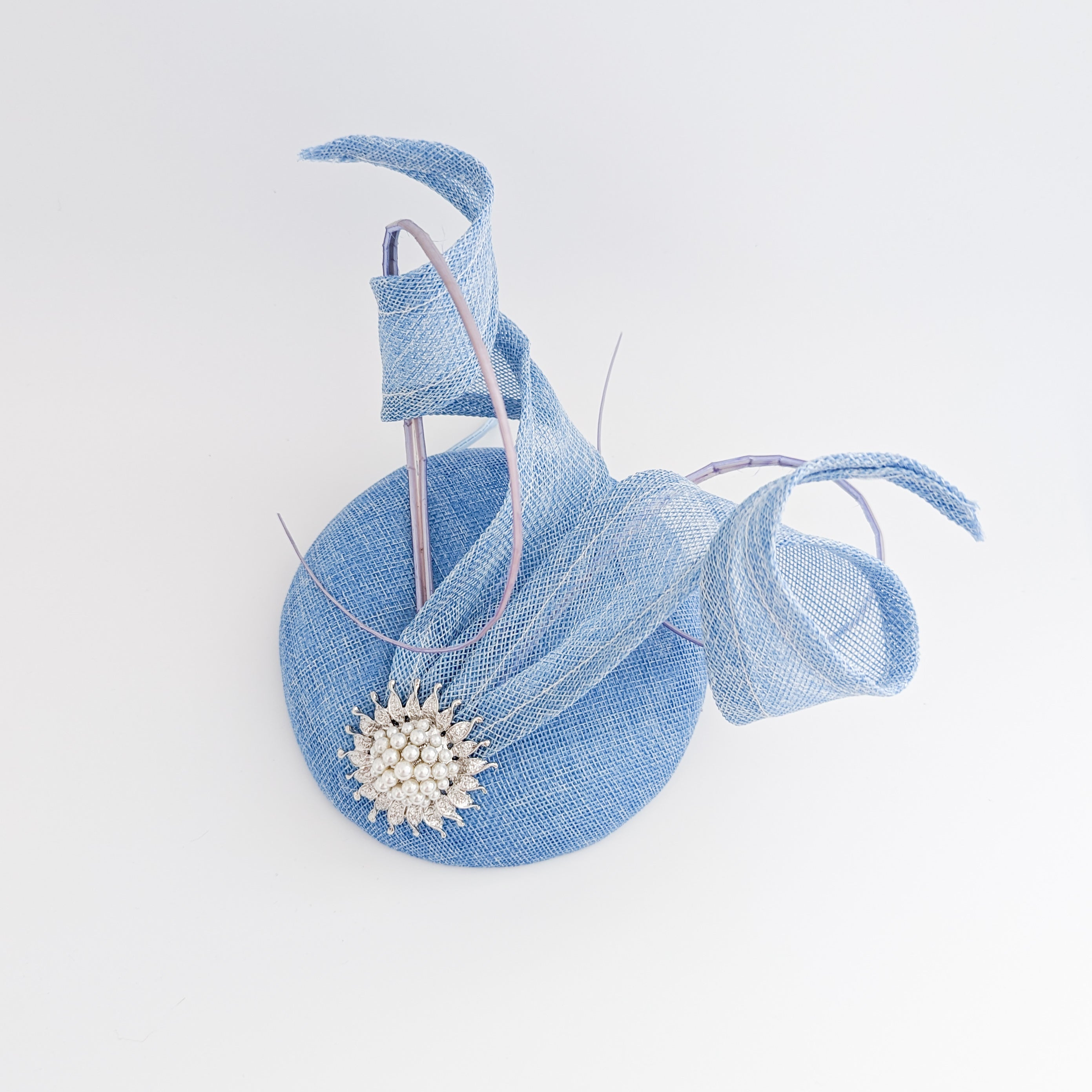 Cappello fascinator di perle verde smeraldo Cappello fascinator di perle verde smeraldo