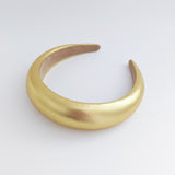 Gold metallic padded headband fascinator Gold metallic padded headband fascinator