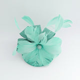 Seafoam mint green feather fascinator hat Seafoam mint green feather fascinator hat