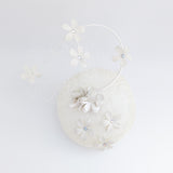 Cream flower fascinator hat Cream flower fascinator hat