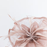 Dusty rose pink feather fascinator hat Dusty rose pink feather fascinator hat
