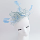 Aquamarine blue feather fascinator hat Aquamarine blue feather fascinator hat