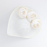 Cream large teardrop peony flower fascinator hat Cream large teardrop peony flower fascinator hat