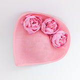Pink large teardrop peony flower fascinator hat Pink large teardrop peony flower fascinator hat