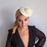 Cream rose flower fascinator hat Cream rose flower fascinator hat