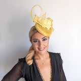 Yellow flower fascinator hat Yellow flower fascinator hat