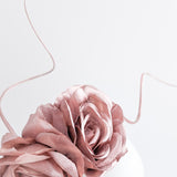 Rose gold shimmer rose flower fascinator hat Rose gold shimmer rose flower fascinator hat