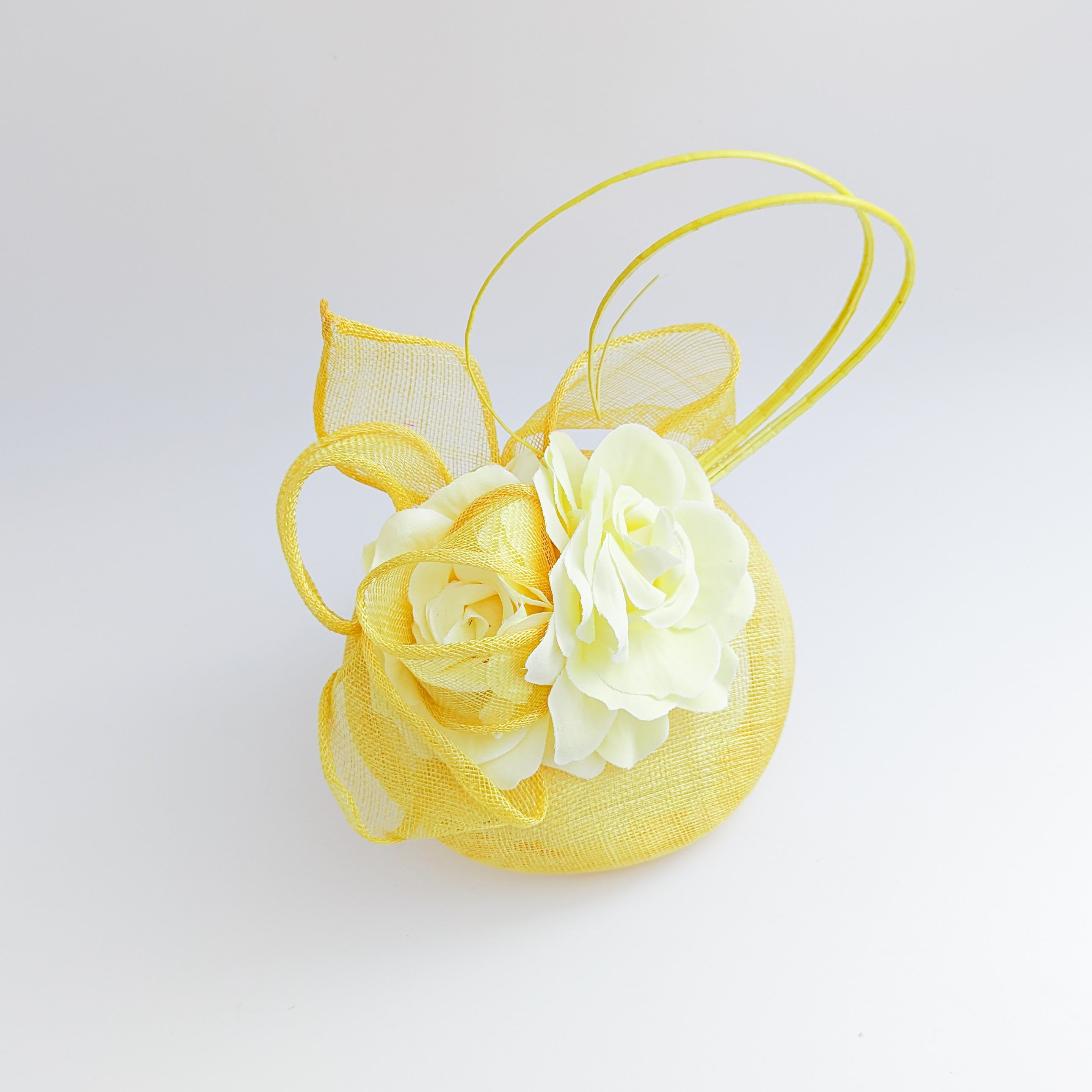 Yellow flower fascinator hat Yellow flower fascinator hat