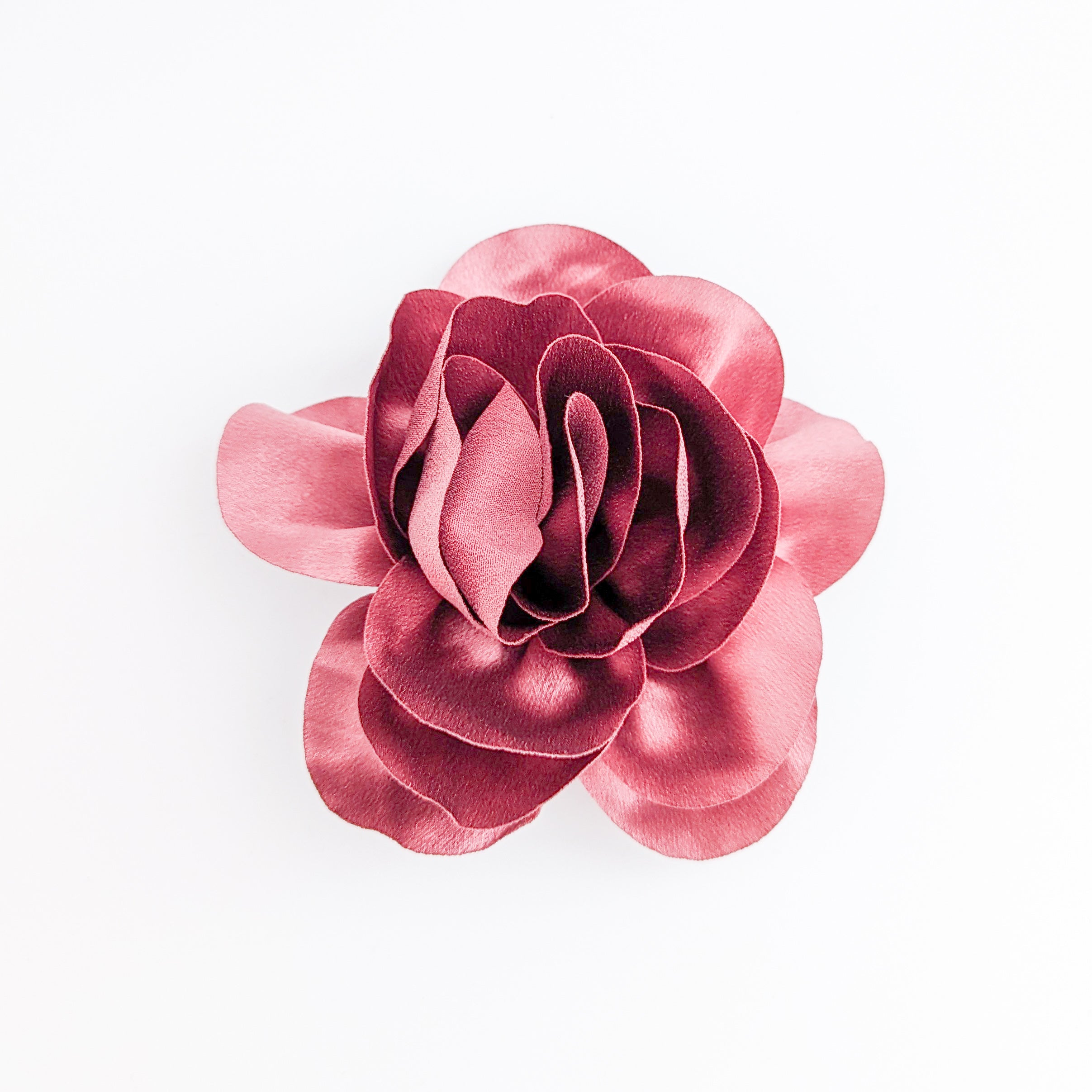 Dusty mulberry satin rose fascinator hat Dusty mulberry satin rose fascinator hat