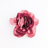 Dusty mulberry satin rose fascinator hat Dusty mulberry satin rose fascinator hat