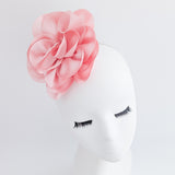 Light pink satin rose fascinator hat Light pink satin rose fascinator hat