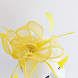 Yellow feather fascinator hat Yellow feather fascinator hat