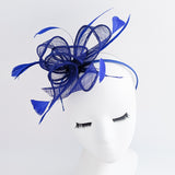 Royal cobalt blue feather fascinator hat Royal cobalt blue feather fascinator hat