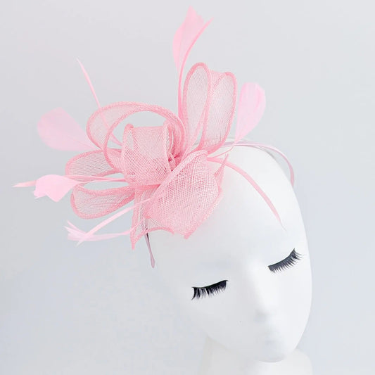 Pink Feather Fascinator Hat - House of Hats