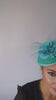 Seafoam mint green flower fascinator disc saucer hat Seafoam mint green flower fascinator disc saucer hat
