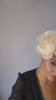 Large cream satin rose fascinator hat Large cream satin rose fascinator hat