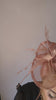 Dusty rose pink feather fascinator hat Dusty rose pink feather fascinator hat