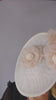Cream large flower saucer disc fascinator hat Cream large flower saucer disc fascinator hat