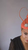 Coral orange pearl fascinator hat Coral orange pearl fascinator hat