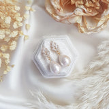 Pearl Earrings, Vintage Style Earrings, Gold Cotton Pearl Earrings, Wedding Drop Earrings, Bridesmaid Gift Pearl Earrings, Vintage Style Earrings, Gold Cotton Pearl Earrings, Wedding Drop Earrings, Bridesmaid Gift