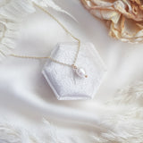 Baroque pearl bridal necklace, Dainty wedding necklace, Gold minimalist elegant necklace, Freshwater pearl wedding jewellery Baroque pearl bridal necklace, Dainty wedding necklace, Gold minimalist elegant necklace, Freshwater pearl wedding jewellery