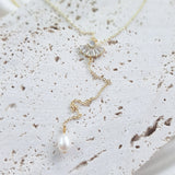 Bridal Necklace, Lariat Necklace, Art Deco Necklace, Crystal Pearl Necklace, Gold Wedding Necklace, Bridesmaid Gift, Bridal Jewelry Bridal Necklace, Lariat Necklace, Art Deco Necklace, Crystal Pearl Necklace, Gold Wedding Necklace, Bridesmaid Gift, Bridal Jewelry