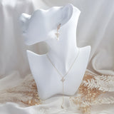 Bridal Necklace, Lariat Necklace, Art Deco Necklace, Crystal Pearl Necklace, Gold Wedding Necklace, Bridesmaid Gift, Bridal Jewelry Bridal Necklace, Lariat Necklace, Art Deco Necklace, Crystal Pearl Necklace, Gold Wedding Necklace, Bridesmaid Gift, Bridal Jewelry