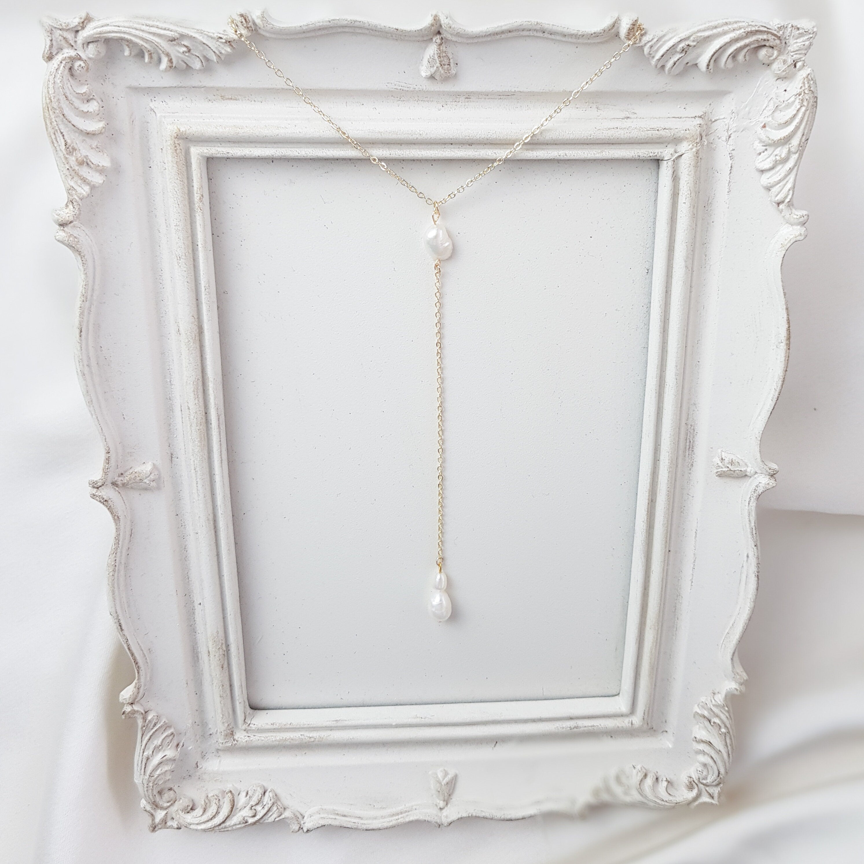 Freshwater pearl bridal lariat necklace, Gold pearl drop wedding necklace, Dainty elegant necklace, Y necklace, Jewellery for brides Freshwater pearl bridal lariat necklace, Gold pearl drop wedding necklace, Dainty elegant necklace, Y necklace, Jewellery for brides