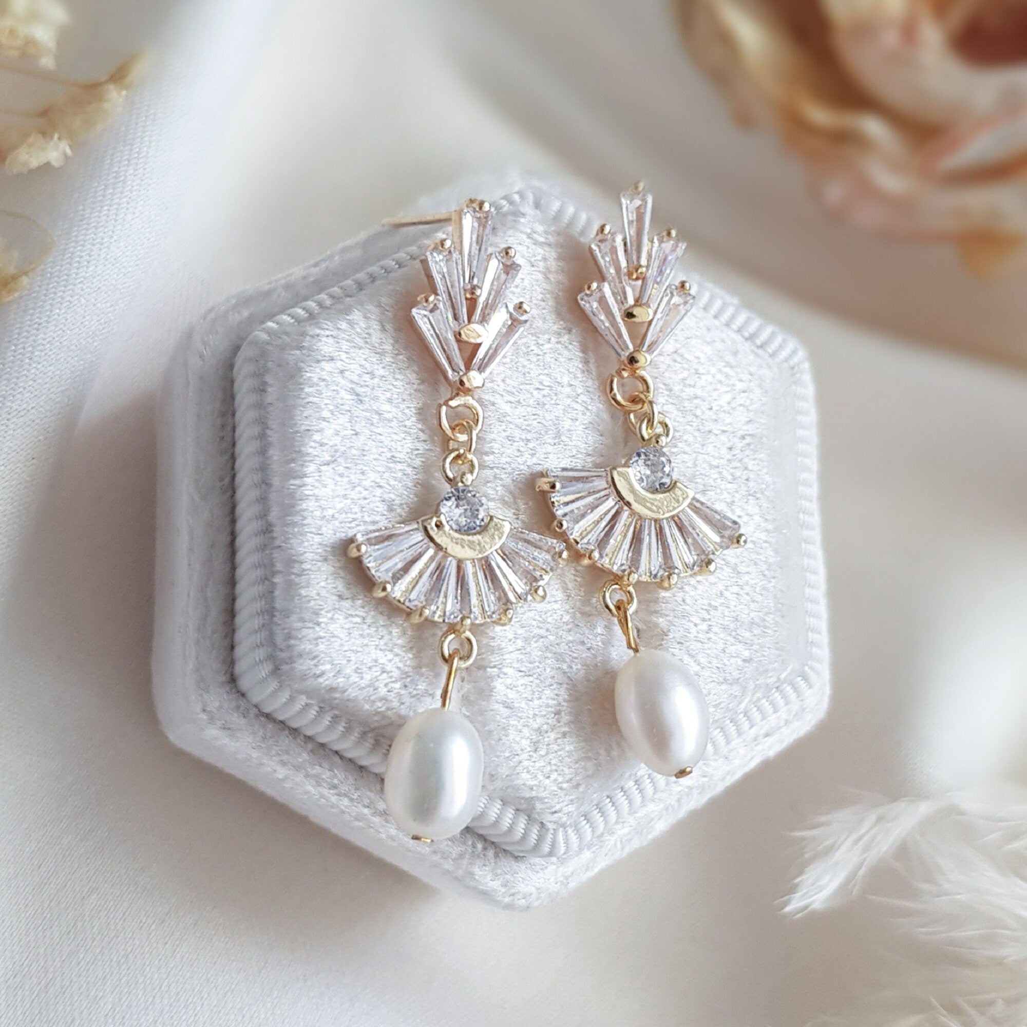Pearl Drop Earrings, Bridal Earrings, Art Deco Earrings, Gold Pearl Earrings, Wedding Earrings, Bridesmaid Gift, Freshwater Pearl Earrings Pearl Drop Earrings, Bridal Earrings, Art Deco Earrings, Gold Pearl Earrings, Wedding Earrings, Bridesmaid Gift, Freshwater Pearl Earrings