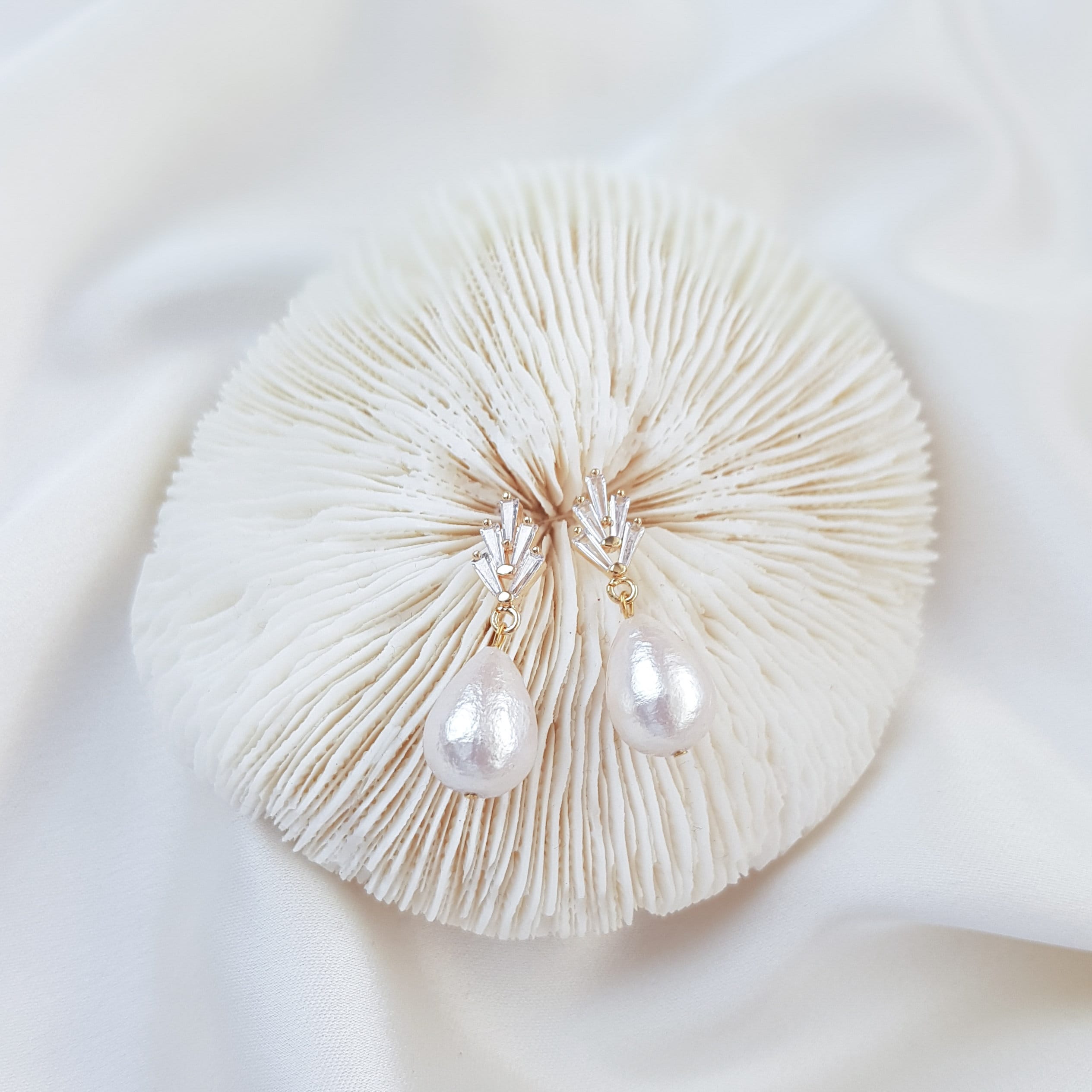 Pearl Earrings, Vintage Style Earrings, Gold Cotton Pearl Earrings, Wedding Drop Earrings, Bridesmaid Gift Pearl Earrings, Vintage Style Earrings, Gold Cotton Pearl Earrings, Wedding Drop Earrings, Bridesmaid Gift