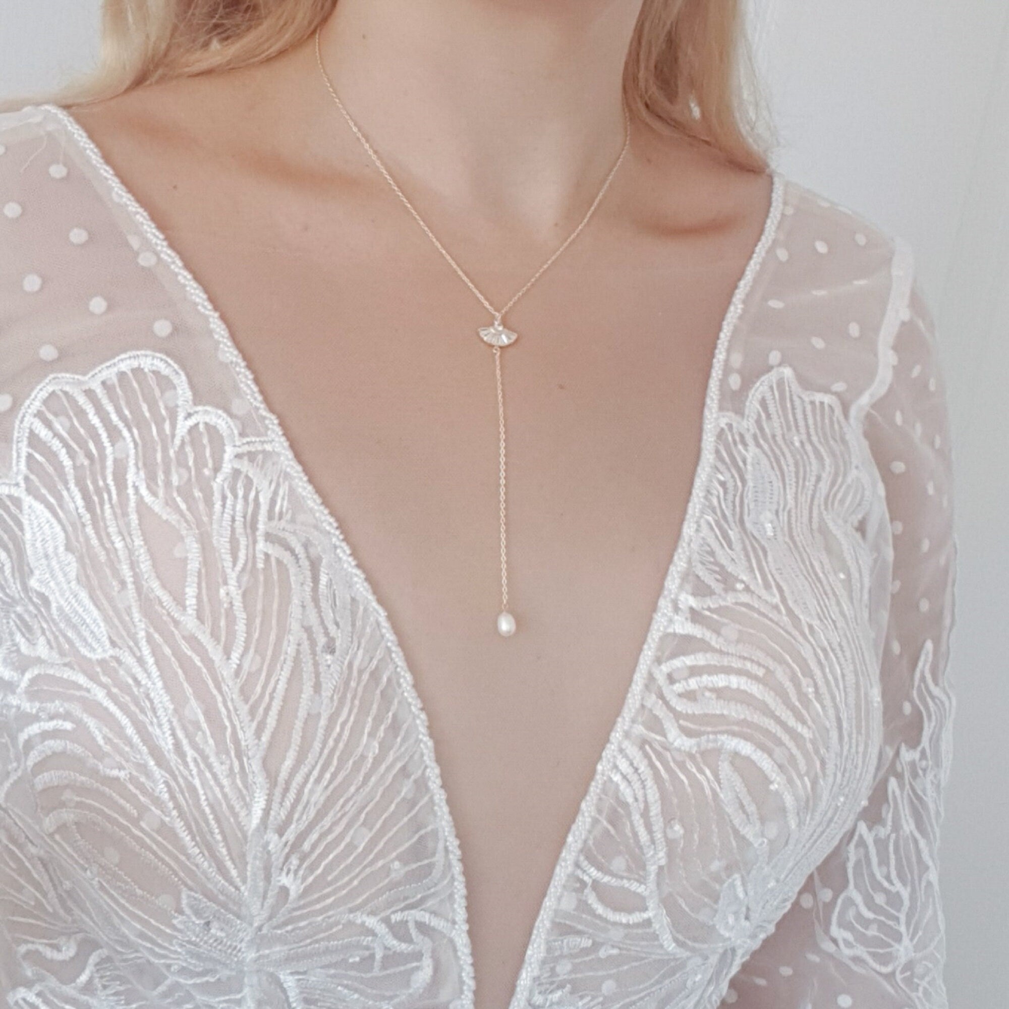 Bridal Necklace, Lariat Necklace, Art Deco Necklace, Crystal Pearl Necklace, Gold Wedding Necklace, Bridesmaid Gift, Bridal Jewelry Bridal Necklace, Lariat Necklace, Art Deco Necklace, Crystal Pearl Necklace, Gold Wedding Necklace, Bridesmaid Gift, Bridal Jewelry