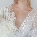 Freshwater pearl bridal lariat necklace, Gold pearl drop wedding necklace, Dainty elegant necklace, Y necklace, Jewellery for brides Freshwater pearl bridal lariat necklace, Gold pearl drop wedding necklace, Dainty elegant necklace, Y necklace, Jewellery for brides