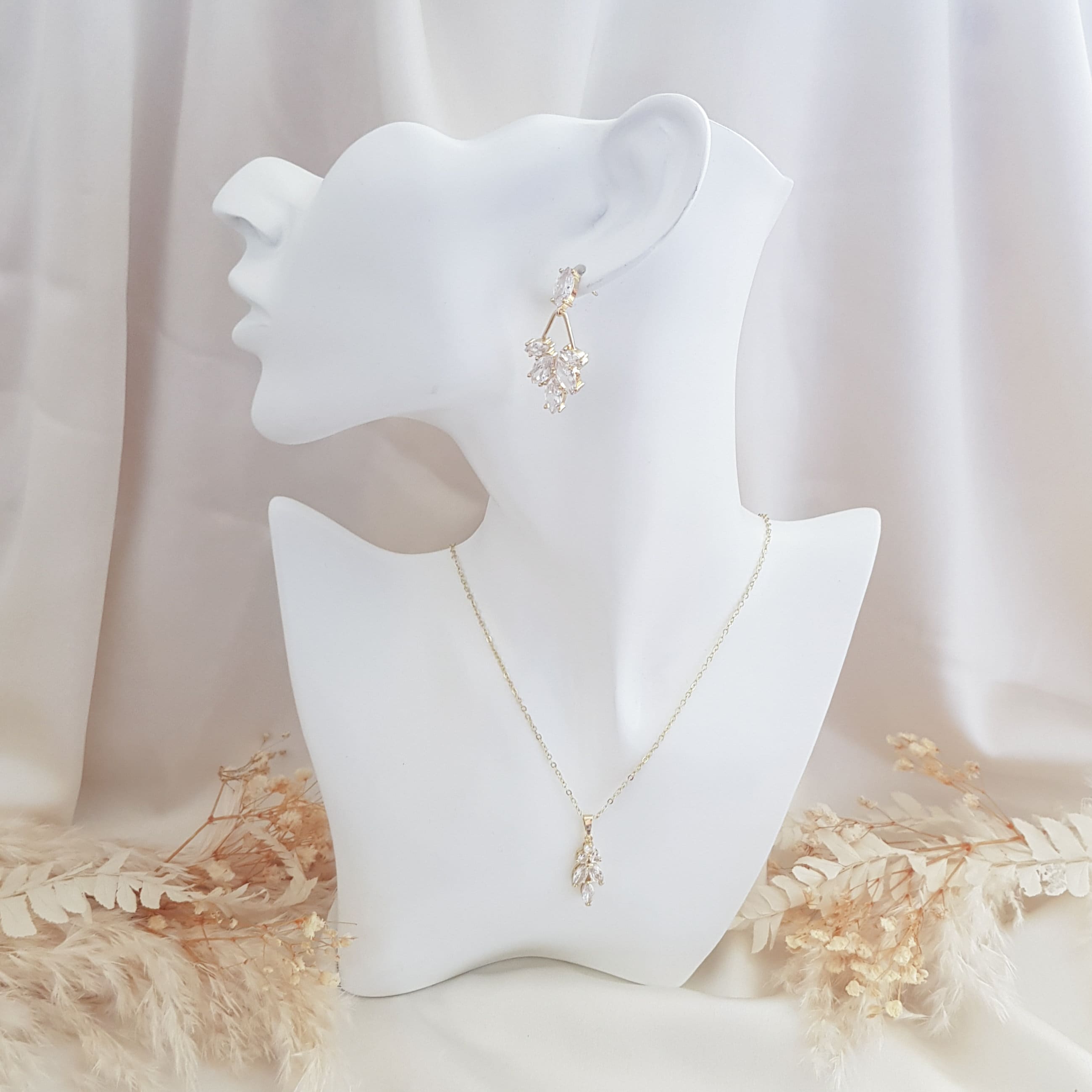 Art Deco Earrings, Bridal Earrings, Crystal Drop Earrings, Gold Earrings, Wedding Earrings, Bridesmaid Gift, Bridal Jewellery