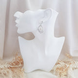 Pearl Earrings, Vintage Style Earrings, Silver Pearl Earrings, Crystal Earrings, Wedding Drop Earrings, Bridesmaid Gift