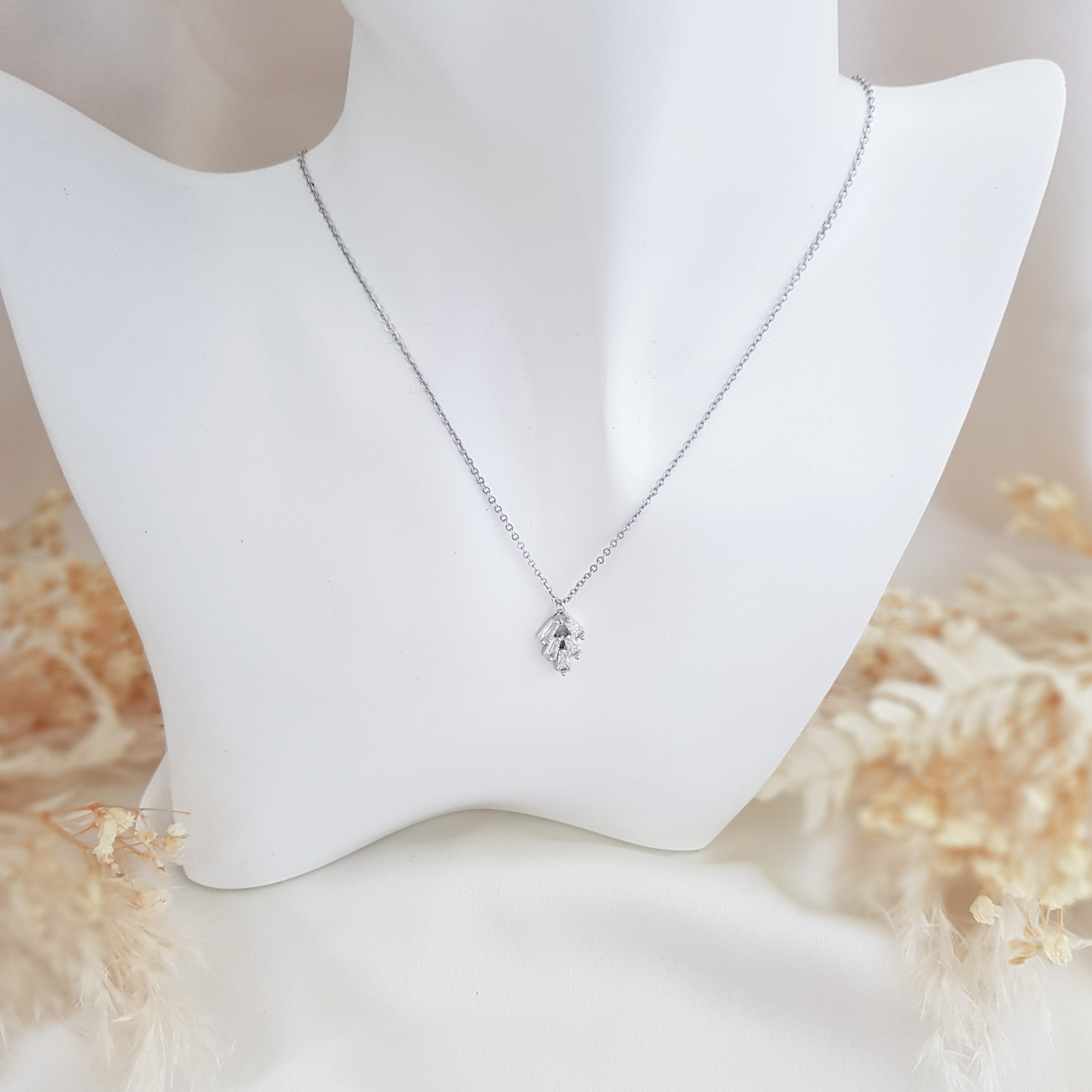 Bridal Necklace, Art Deco Necklace, Crystal Necklace, Silver Necklace, Wedding Necklace, Bridesmaid Gift, Bridal Jewellery, Dainty Necklace Bridal Necklace, Art Deco Necklace, Crystal Necklace, Silver Necklace, Wedding Necklace, Bridesmaid Gift, Bridal Jewellery, Dainty Necklace