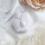 Pearl drop bridal necklace, Dainty wedding necklace, Silver elegant necklace, Pearl wedding jewellery, Jewellery for brides Pearl drop bridal necklace, Dainty wedding necklace, Silver elegant necklace, Pearl wedding jewellery, Jewellery for brides