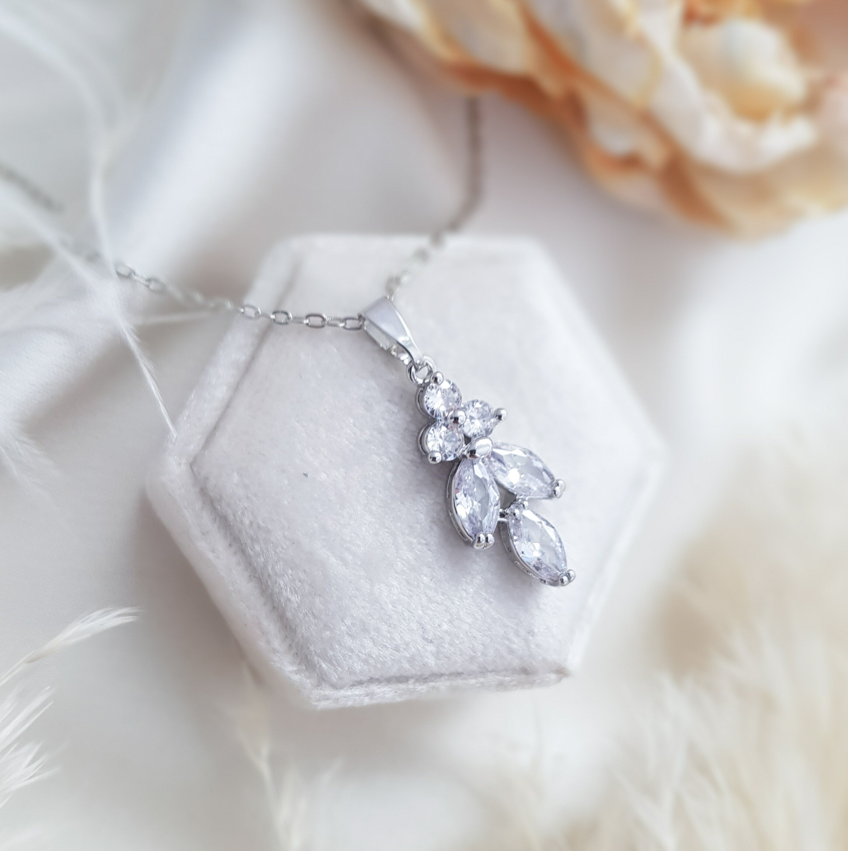 Bridal Necklace, Vintage Style Necklace, Crystal Bridal Necklace, Sliver Necklace, Wedding Necklace, Bridesmaid Gift, Bridal Jewellery Bridal Necklace, Vintage Style Necklace, Crystal Bridal Necklace, Sliver Necklace, Wedding Necklace, Bridesmaid Gift, Bridal Jewellery