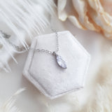 Bridal Necklace, Vintage Style Necklace, Crystal Necklace, Silver Minimalist Necklace, Wedding Necklace, Bridesmaid Gift, Bridal Jewellery
