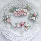 Wedding Hair Accessories, Flower Hair Comb, Bridal Hair Pins, Blush Pink Hair Piece, Bridesmaid Hair Clip, Floral Boutonniere Wedding Hair Accessories, Flower Hair Comb, Bridal Hair Pins, Blush Pink Hair Piece, Bridesmaid Hair Clip, Floral Boutonniere