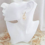Boho Earrings, Bridal Earrings, Crystal Drop Earrings, Gold Earrings, Wedding Earrings, Bridesmaid Gift, Bridal Jewellery